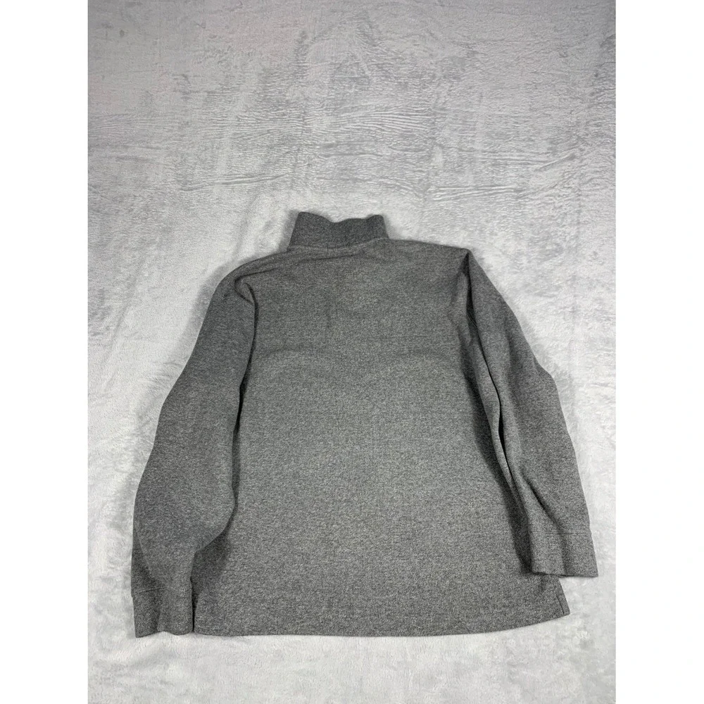 Polo Ralph Lauren Estate Rib Quarter Zip Sweater Mens XL Heather Gray Cotton